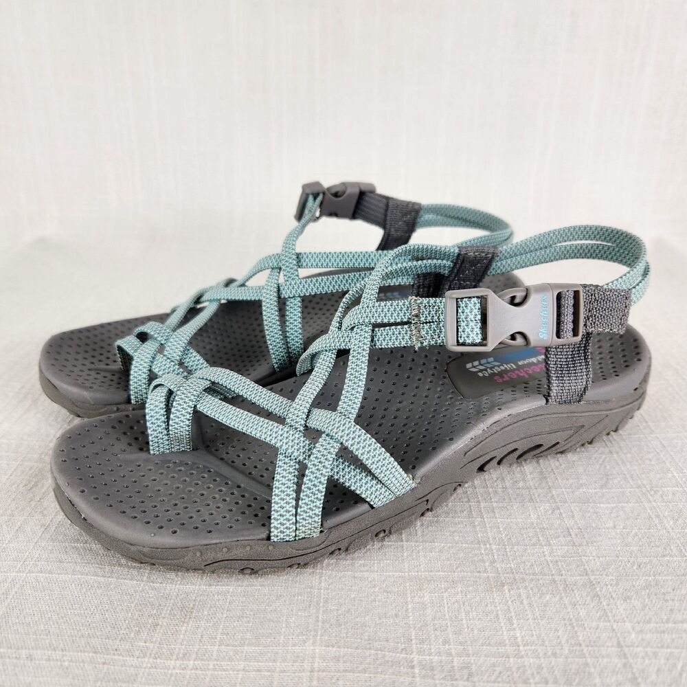 Skechers Sandals Women's Size 6 Reggae Fun Banter Sport Comfort Strappy Shoe